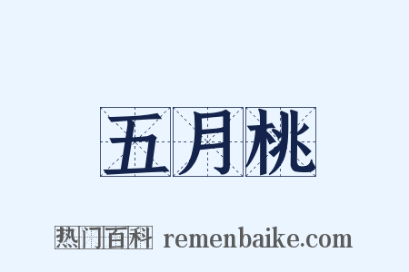 五月桃是什么意思的图片